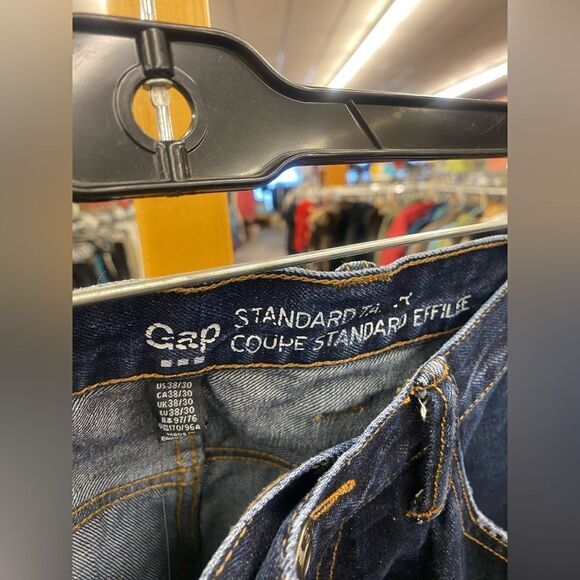 Gap Mens 38x30 Dark Wash Jeans Standard - Picture 2 of 5